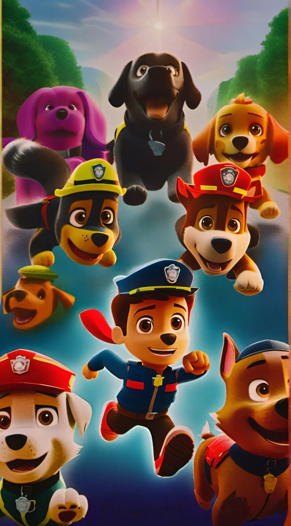 ai character: paw patrol background