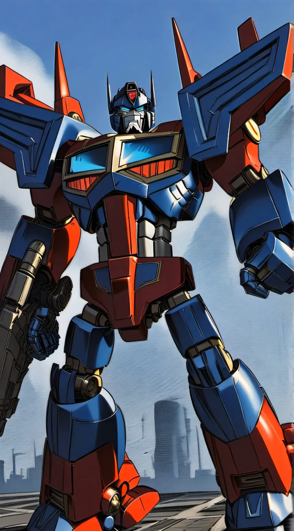 ai character: optimus  background
