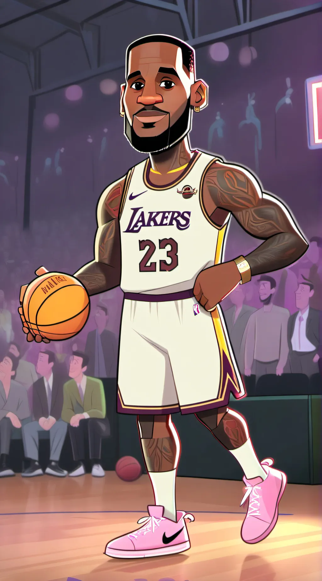 ai character: Lebron James background