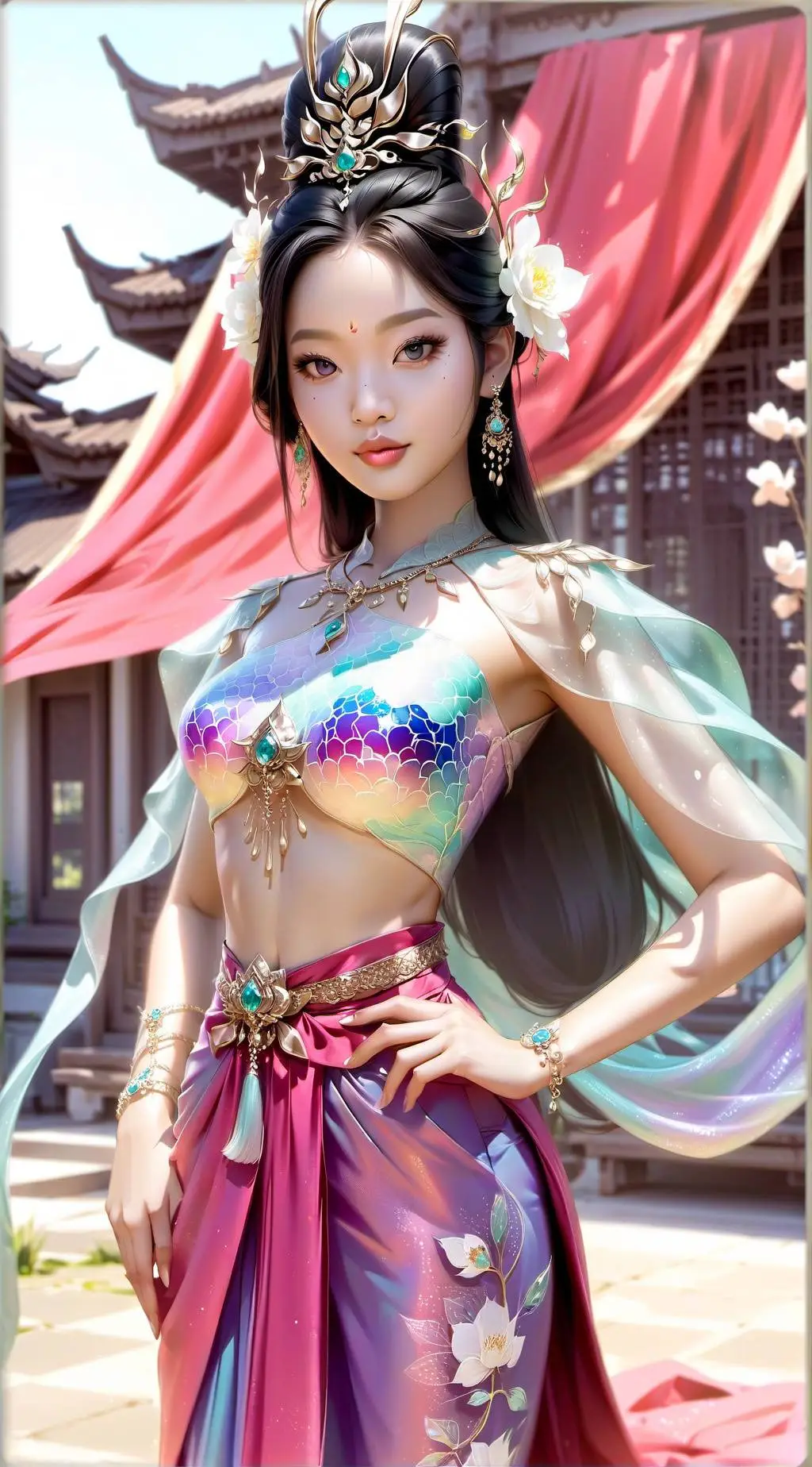 ai character: Tiffany Suwannatha background