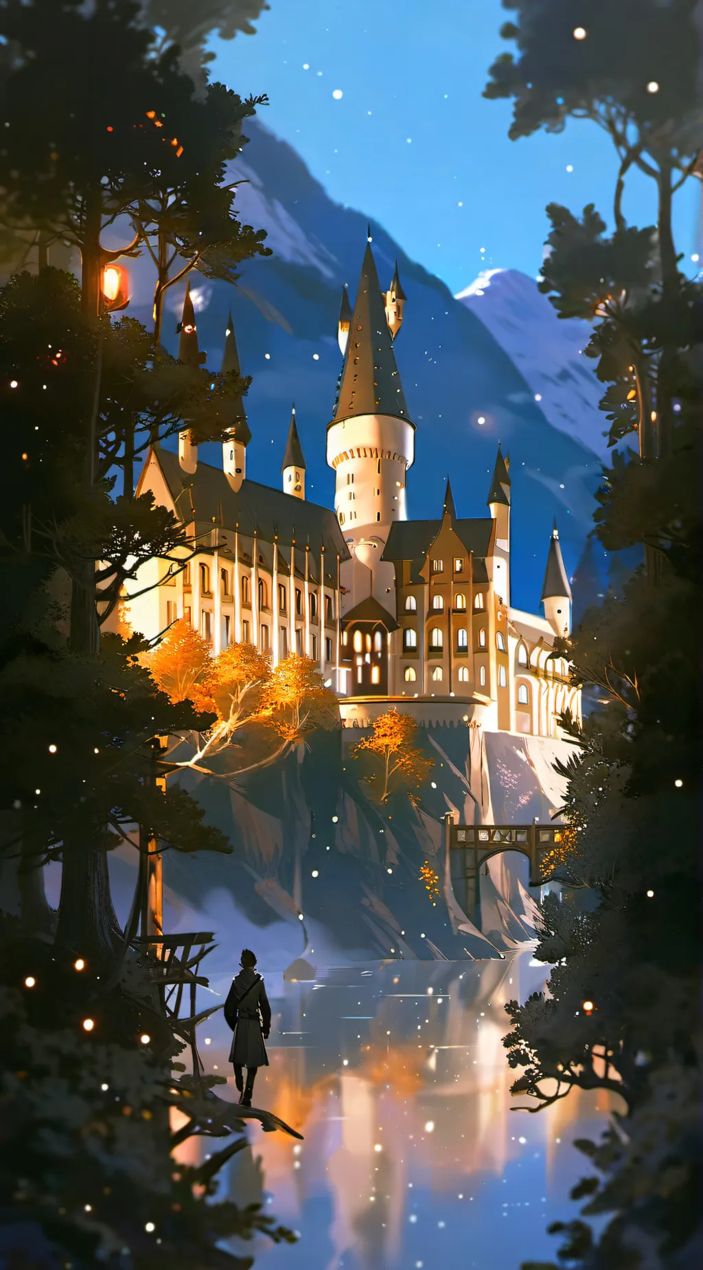 ai character: Hogwarts  background