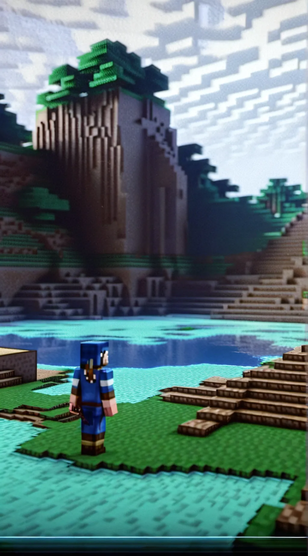 ai character: mincaft background
