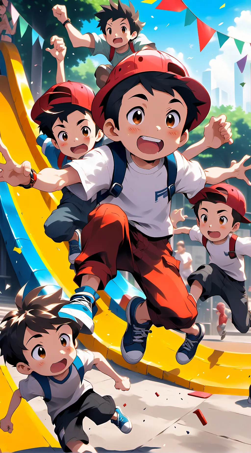 ai character: Playground  background