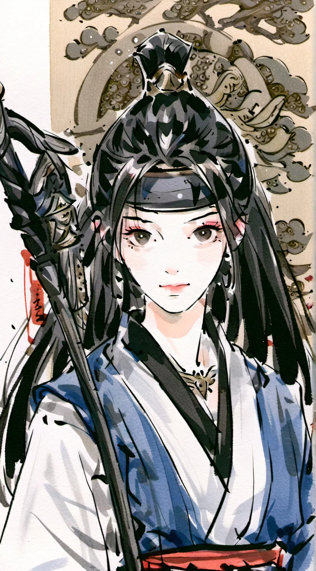 ai character: ushima shijime background