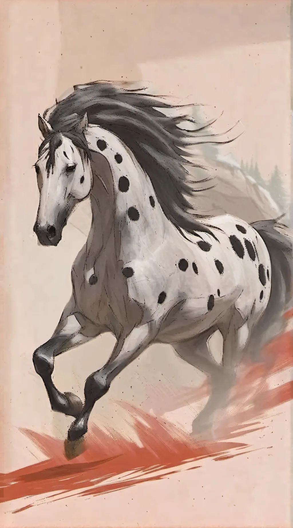ai character: Stud farm background