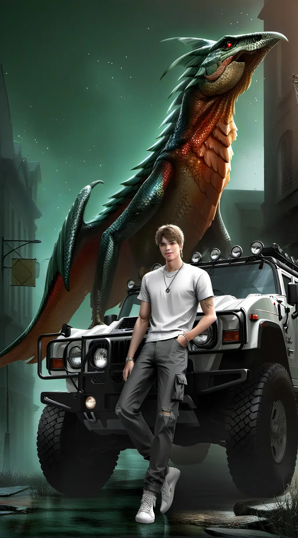 ai character: Ethan  background