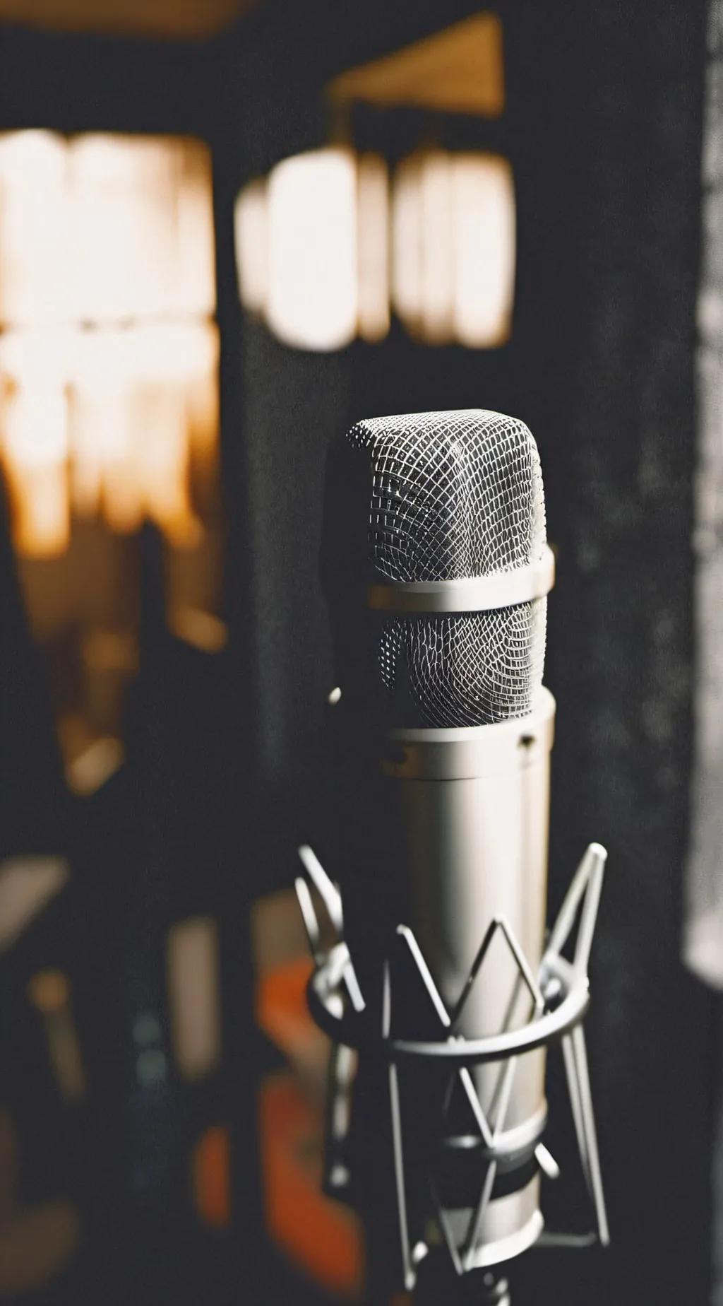 ai character: Microphone  background
