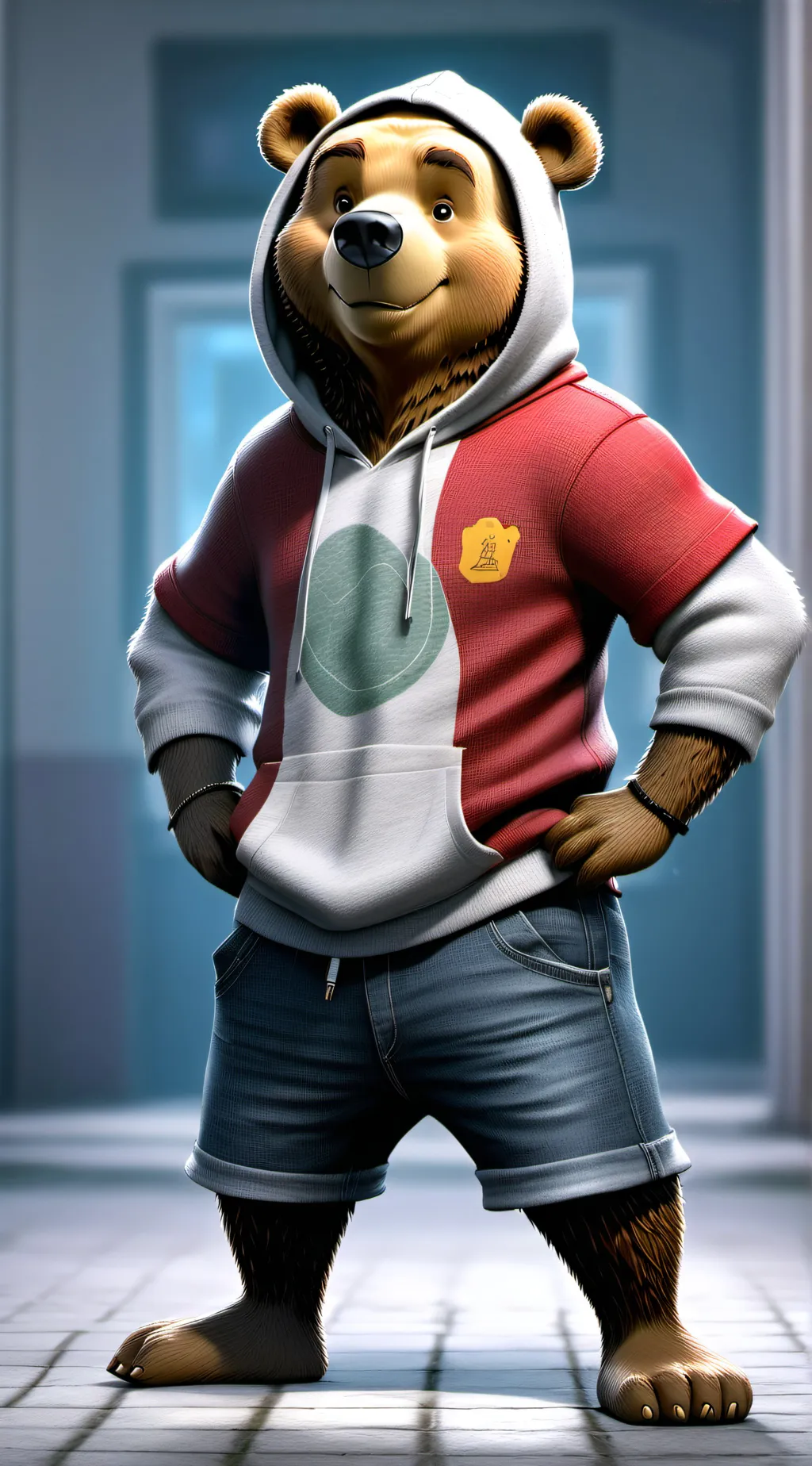 ai character: Winnie the Pooh background