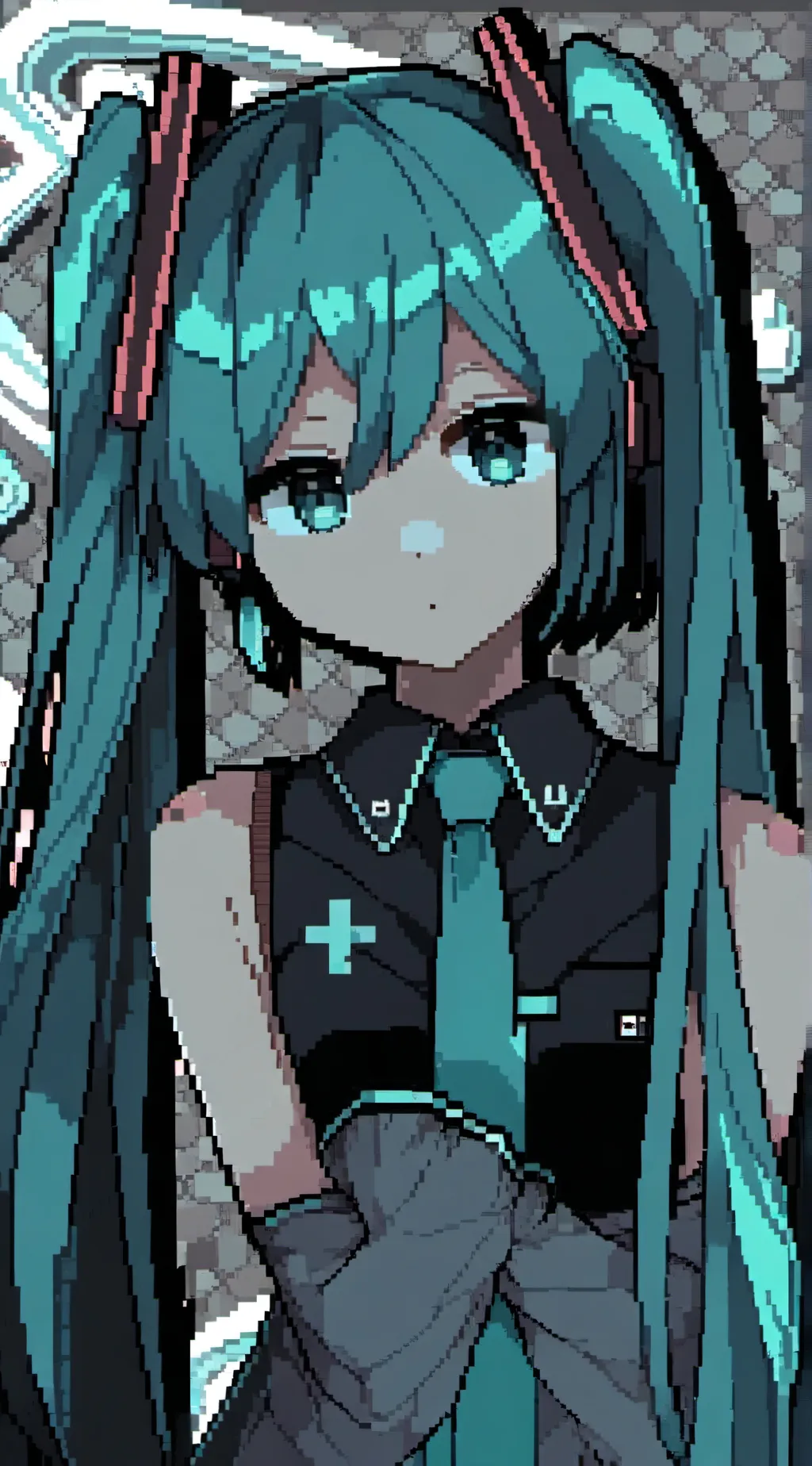 ai character: Miku! background