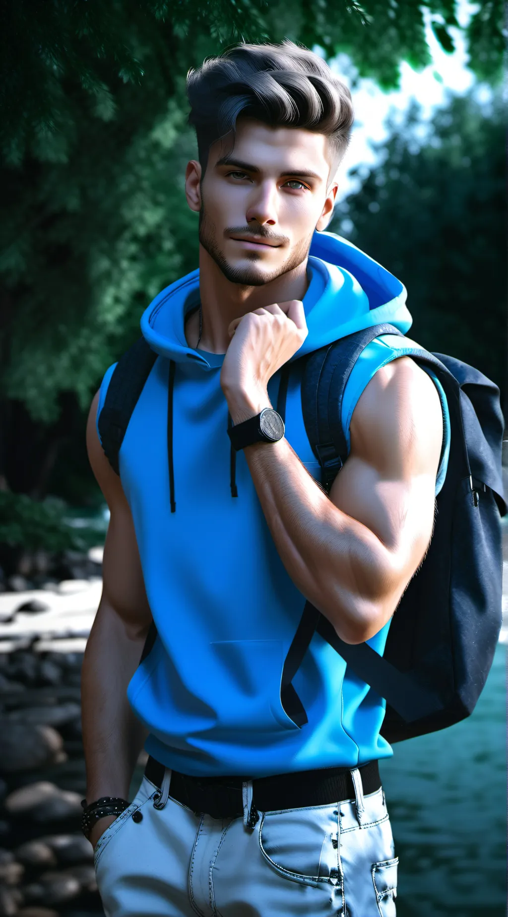 ai character: Antonio  background