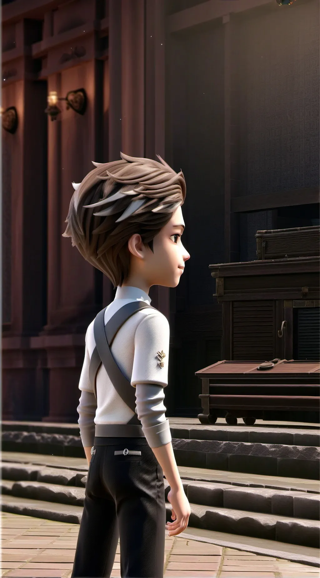 ai character: message tom background
