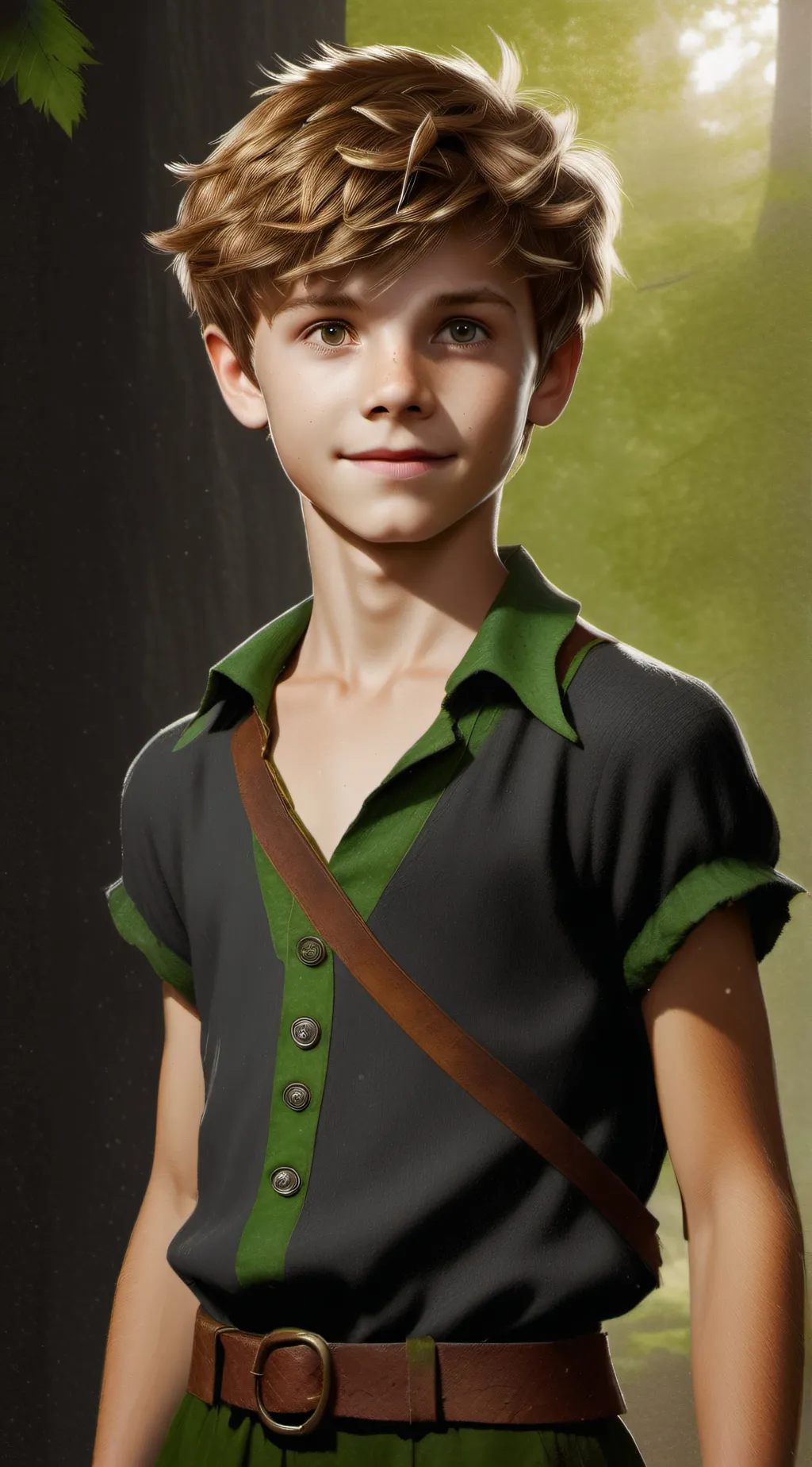 ai character: Peter Pan background