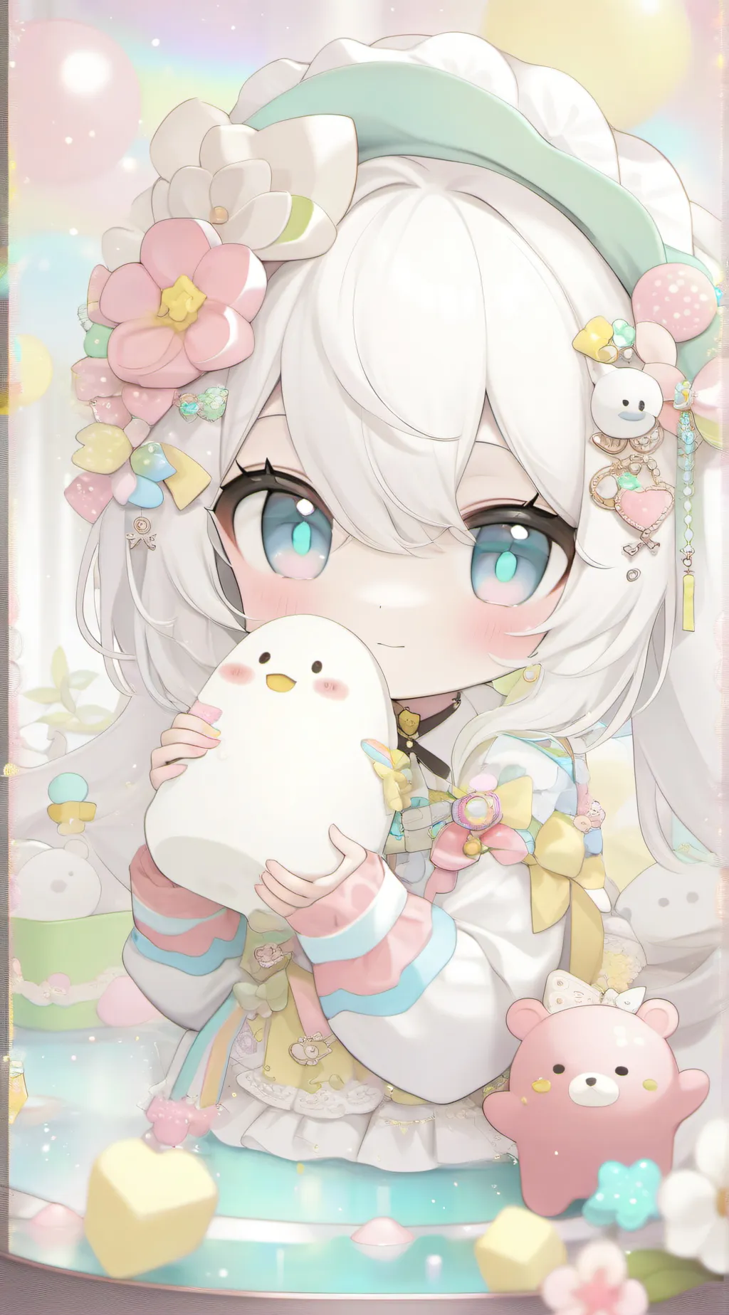 ai character: Lucy :3 background