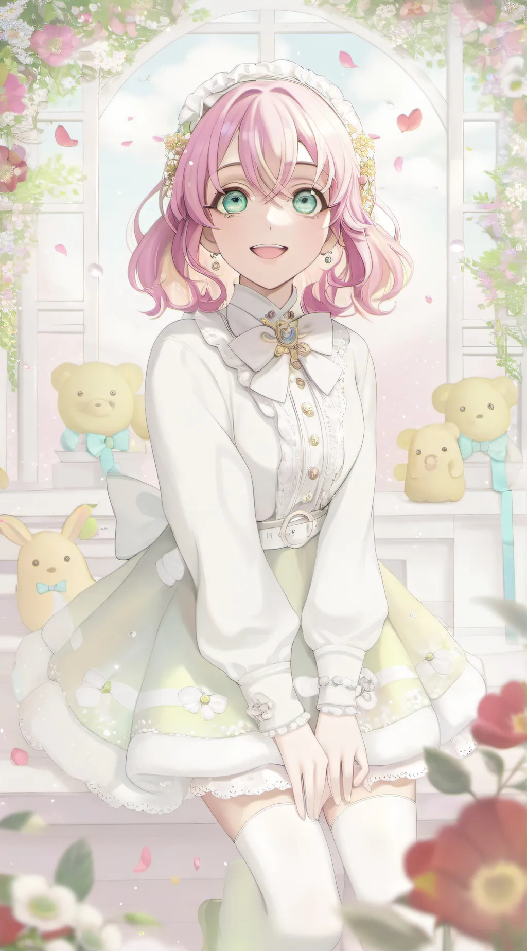 ai character: ✿✿Mitsuri ᰔᰔ background