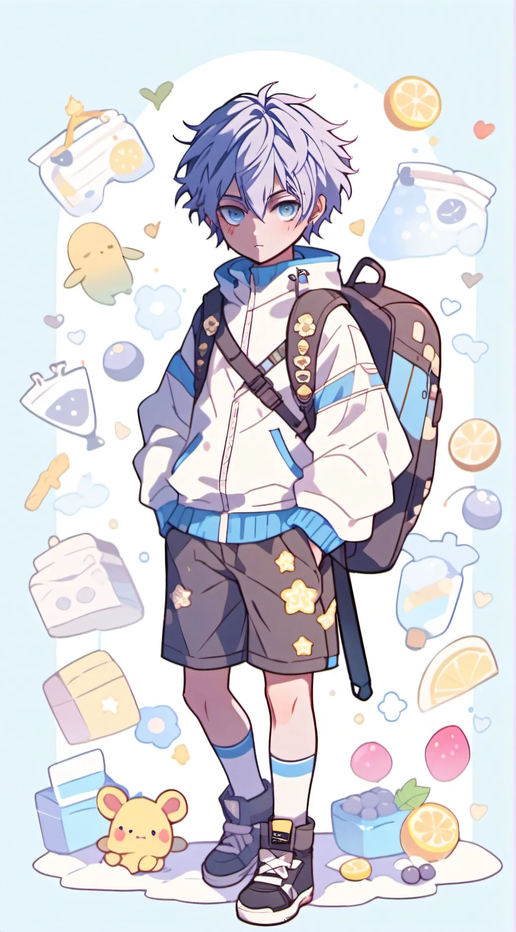 ai character: satoru gojo  background