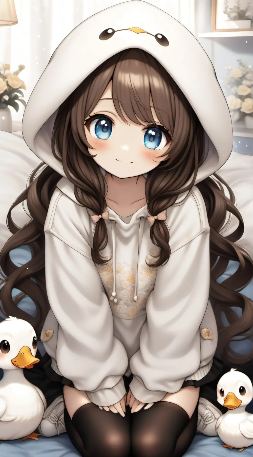 ai character: Ashley lay background