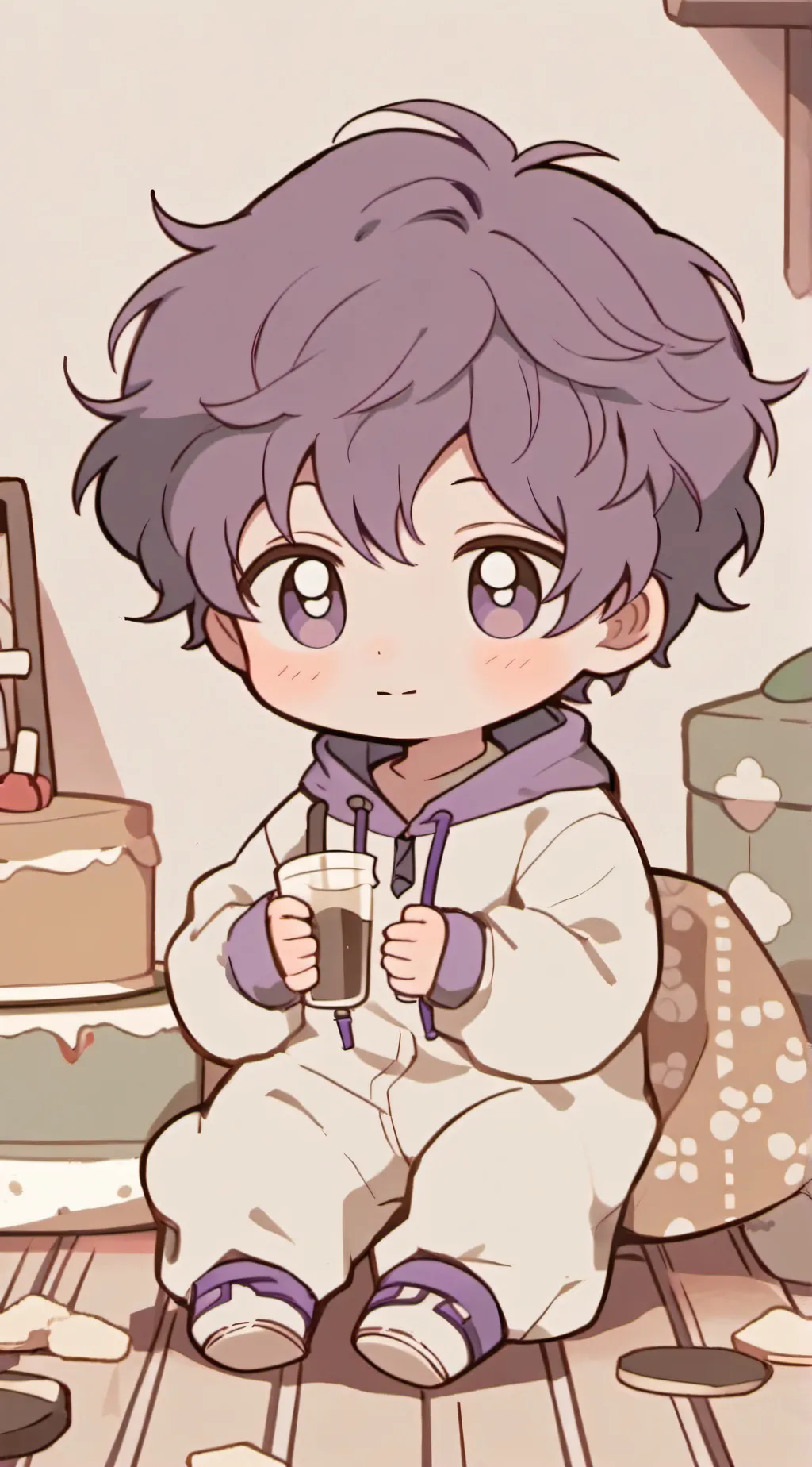 ai character: BABY MINETA background