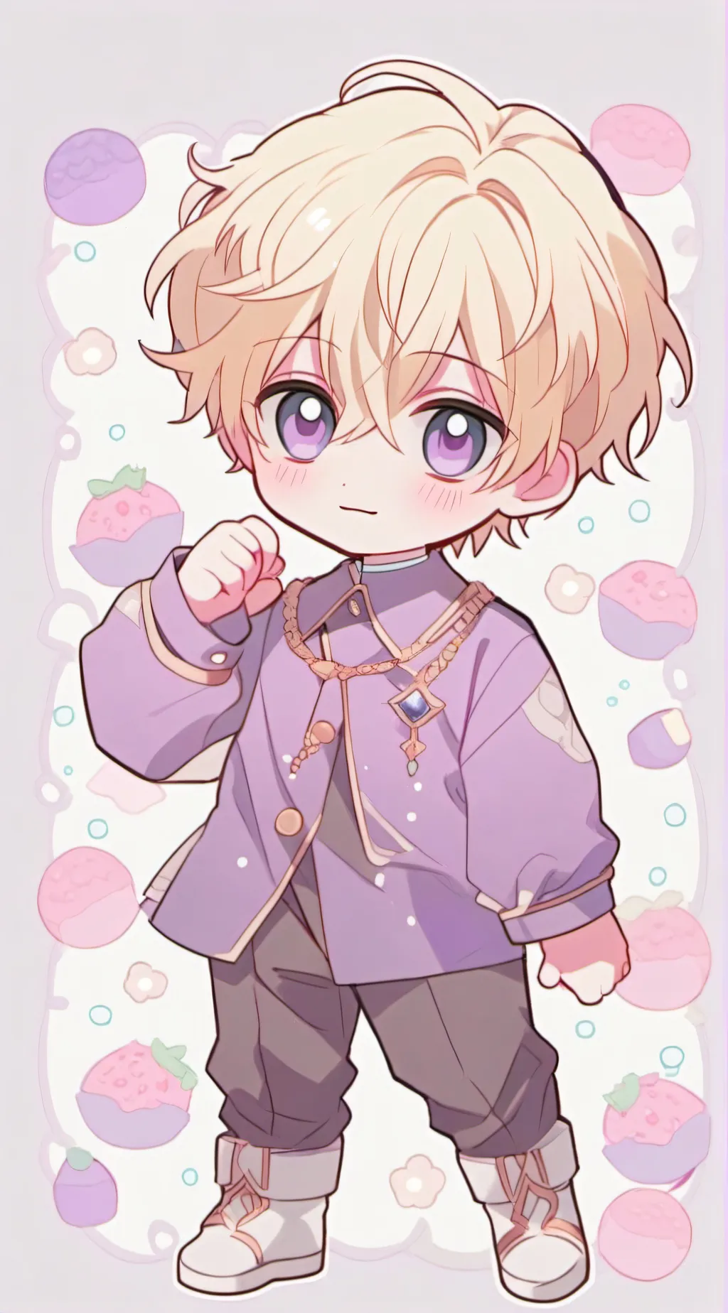 ai character: Baby yuga  background