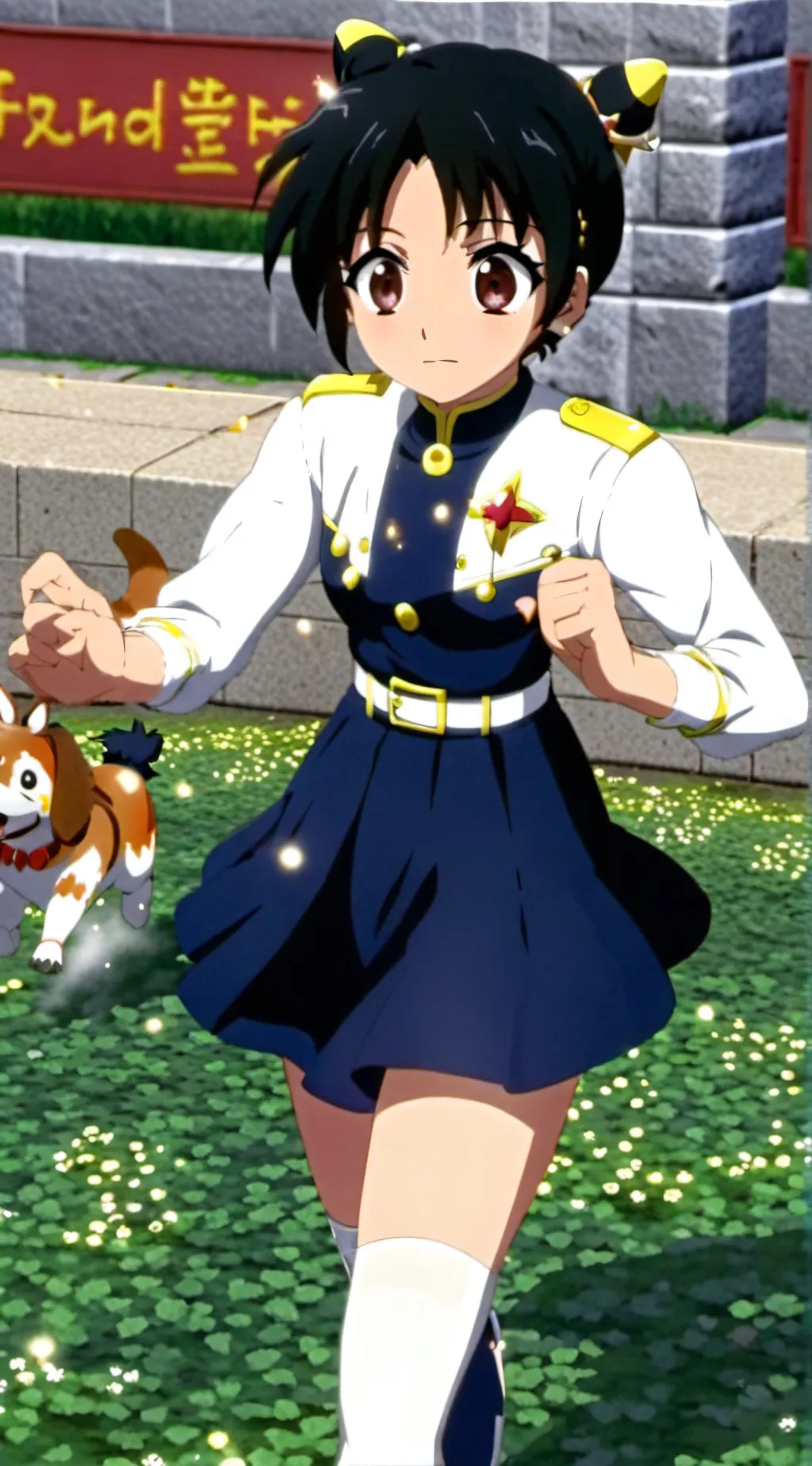 ai character: summer background