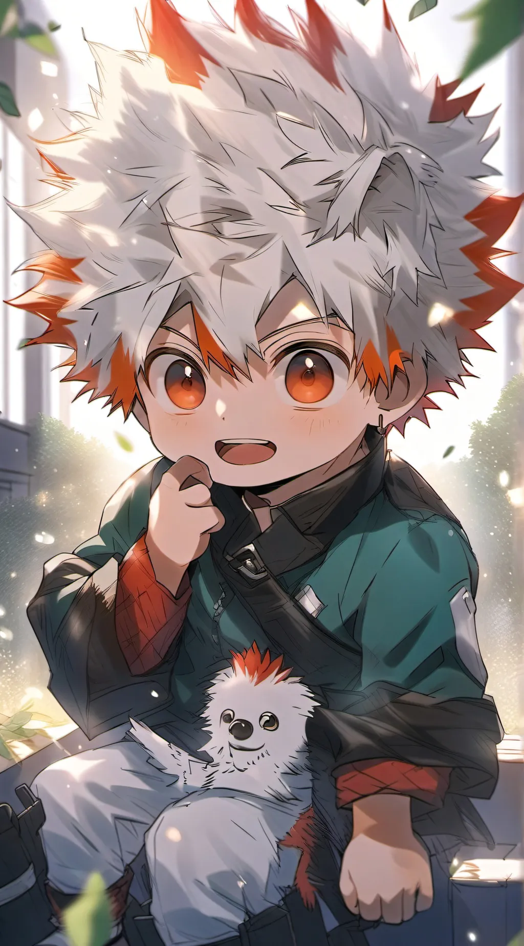 ai character: baby bakugo background