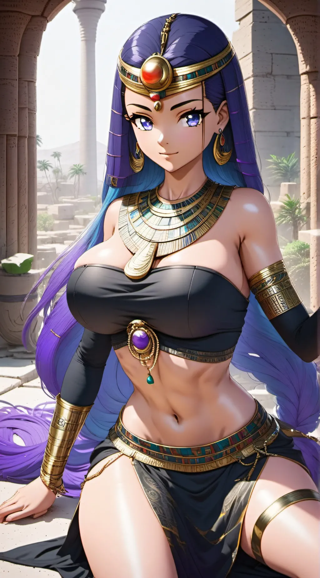 ai character: Queen Voluptua background