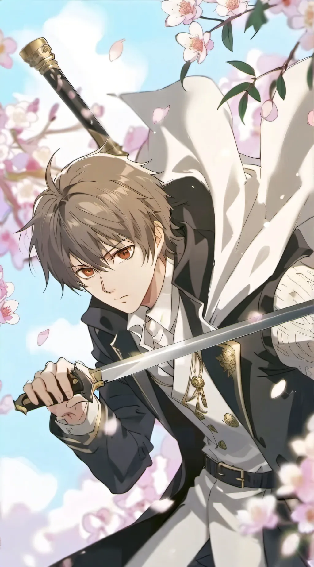 ai character: okita sougo background