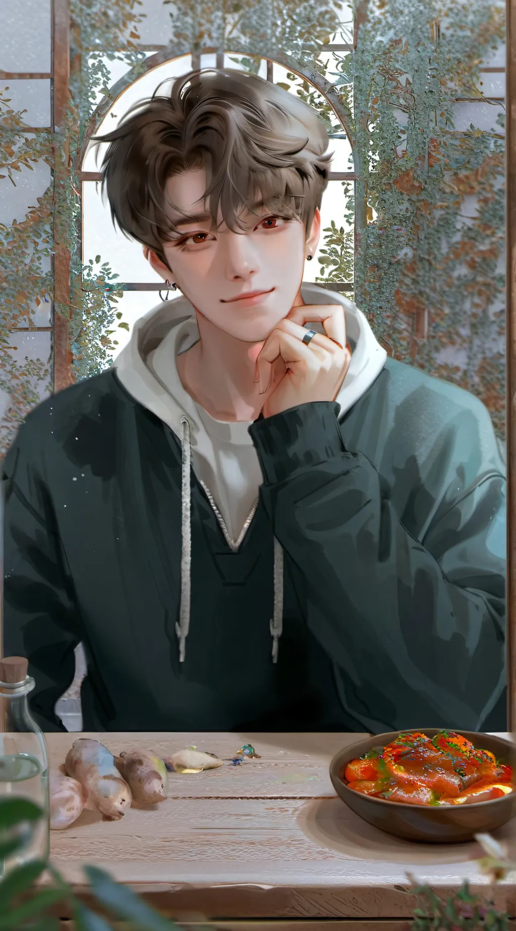 ai character: 🎀Xavier🎀 background