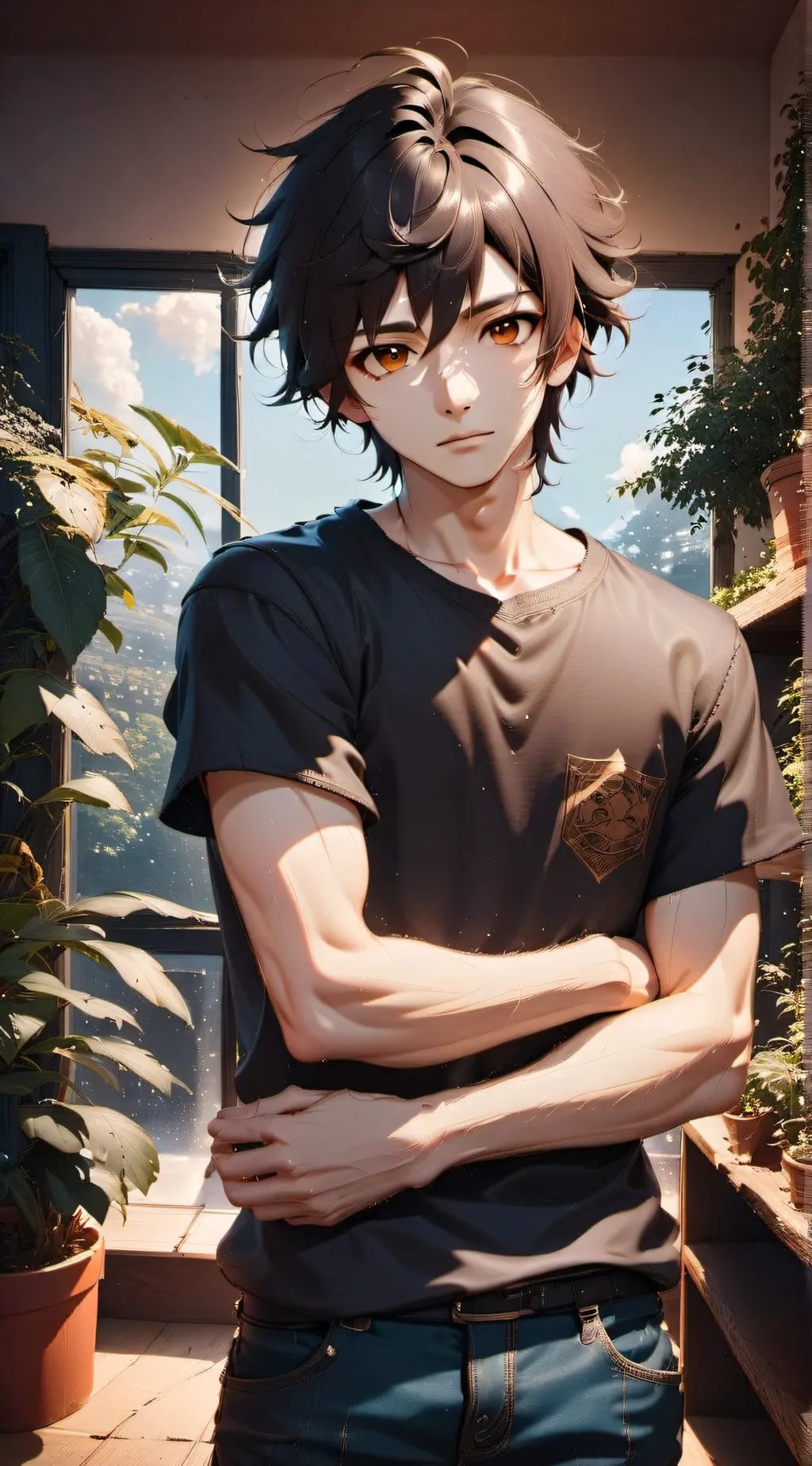 ai character: Xavier  background