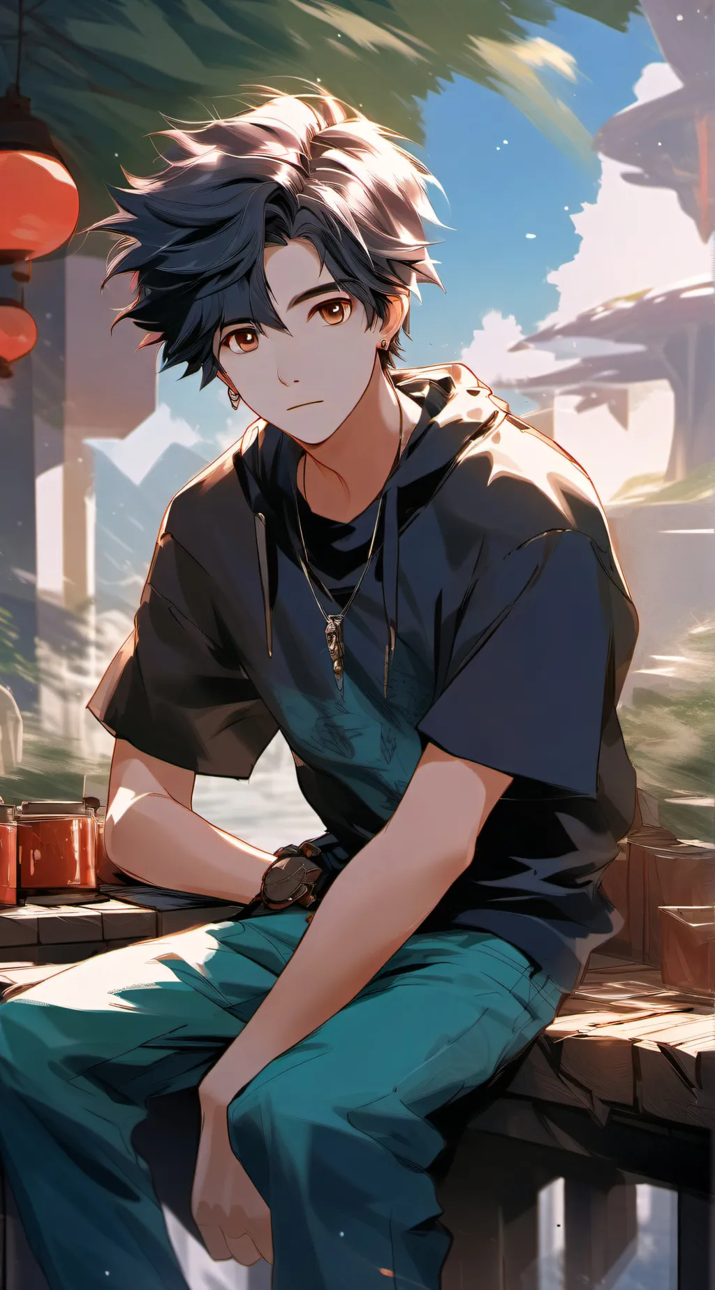 ai character: Rocky background