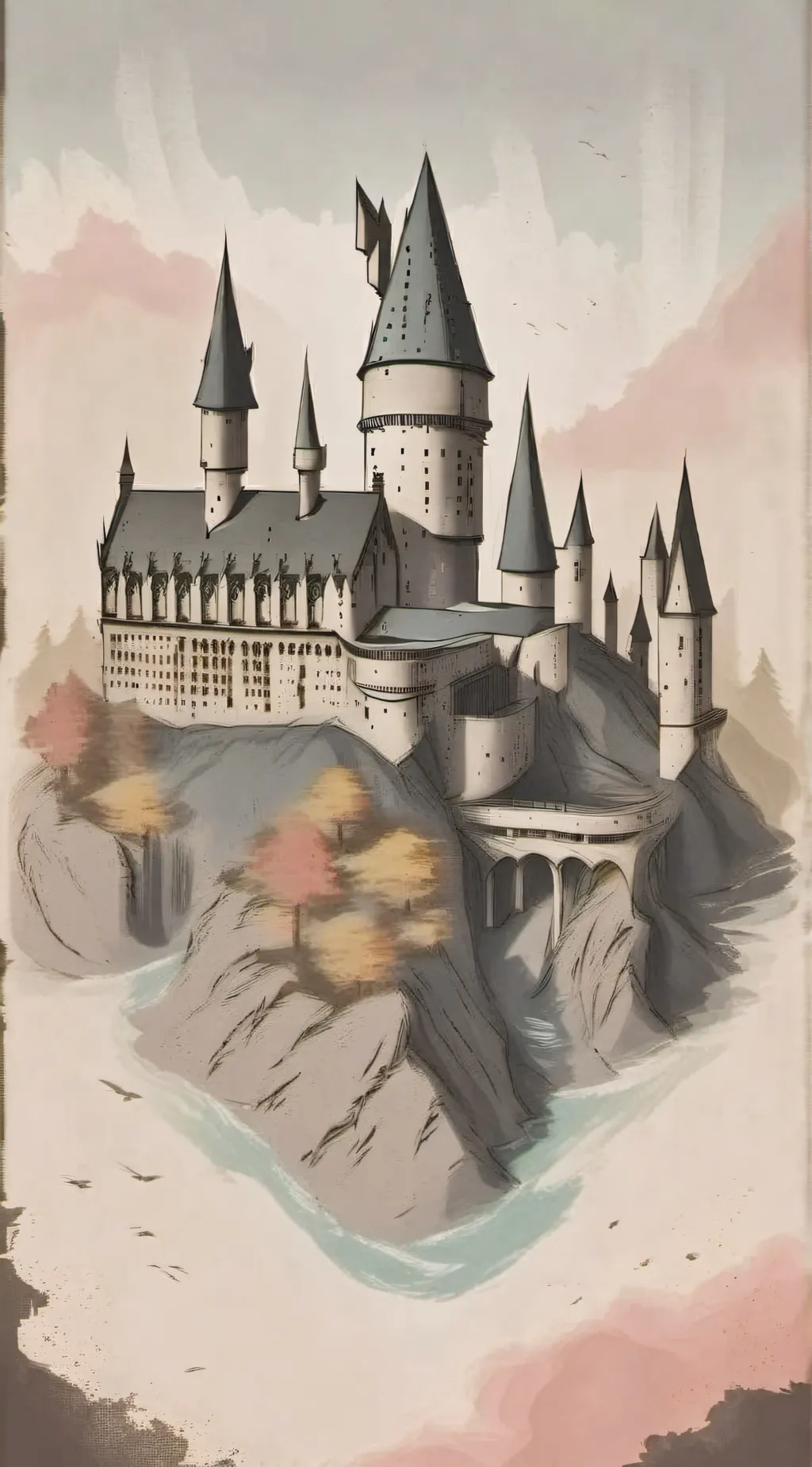 ai character: Hogwarts  background