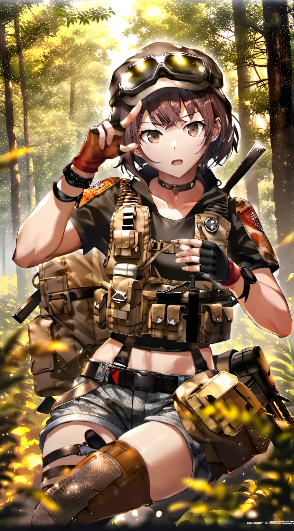 ai character: Delta (nikke)  background