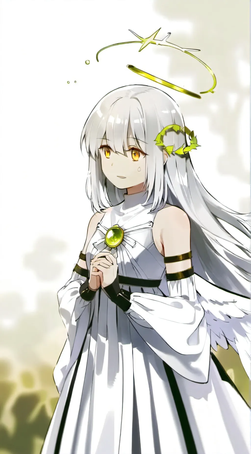 ai character: Angel form claire background