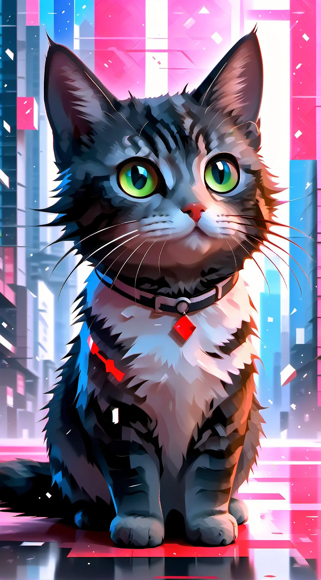 ai character: cat background