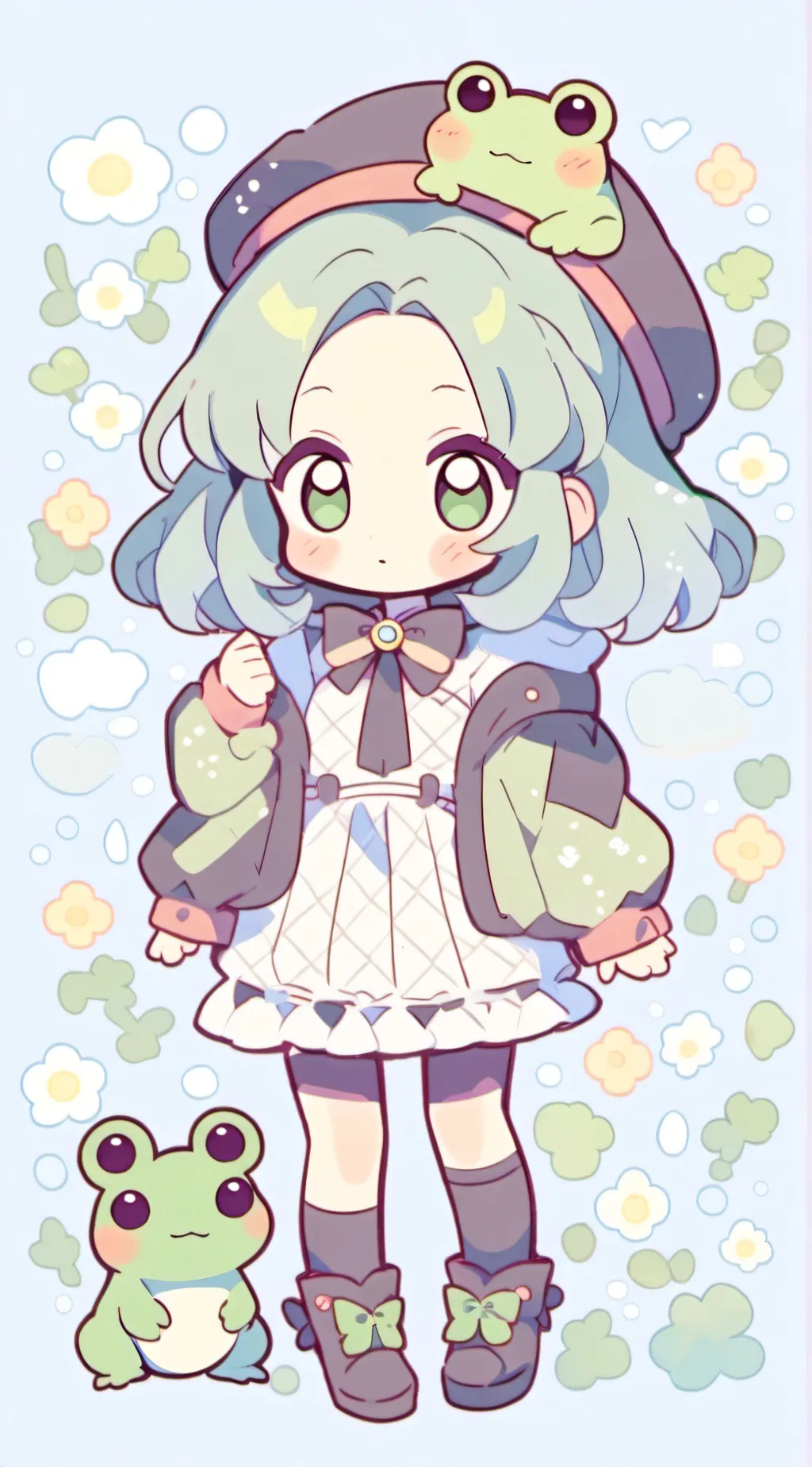 ai character: Tsuyu Asui background