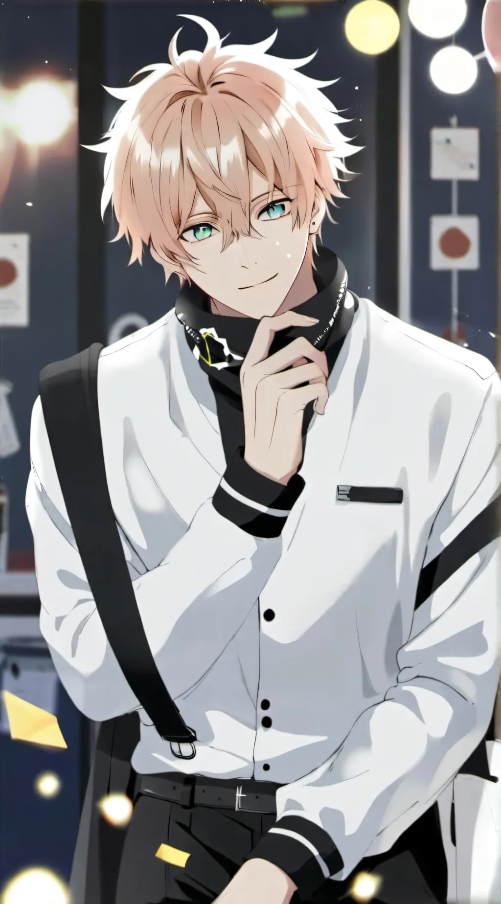 ai character: Faire rougir Bakugo background