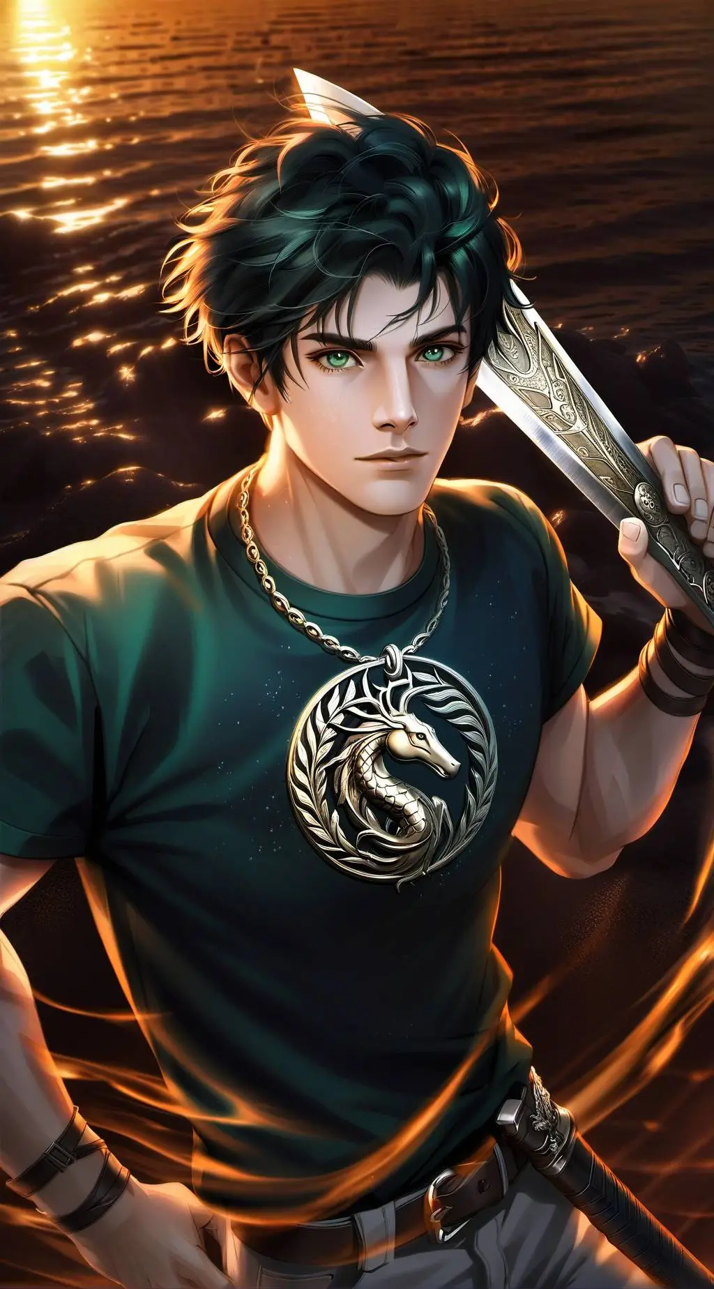 Talkie AI - Chat with Percy Jackson.