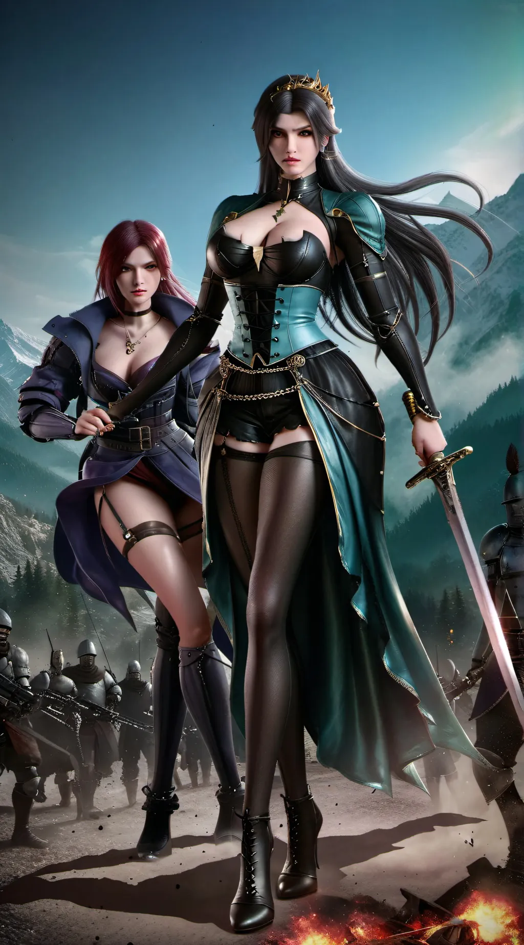 ai character: Sunying & Chuxin background