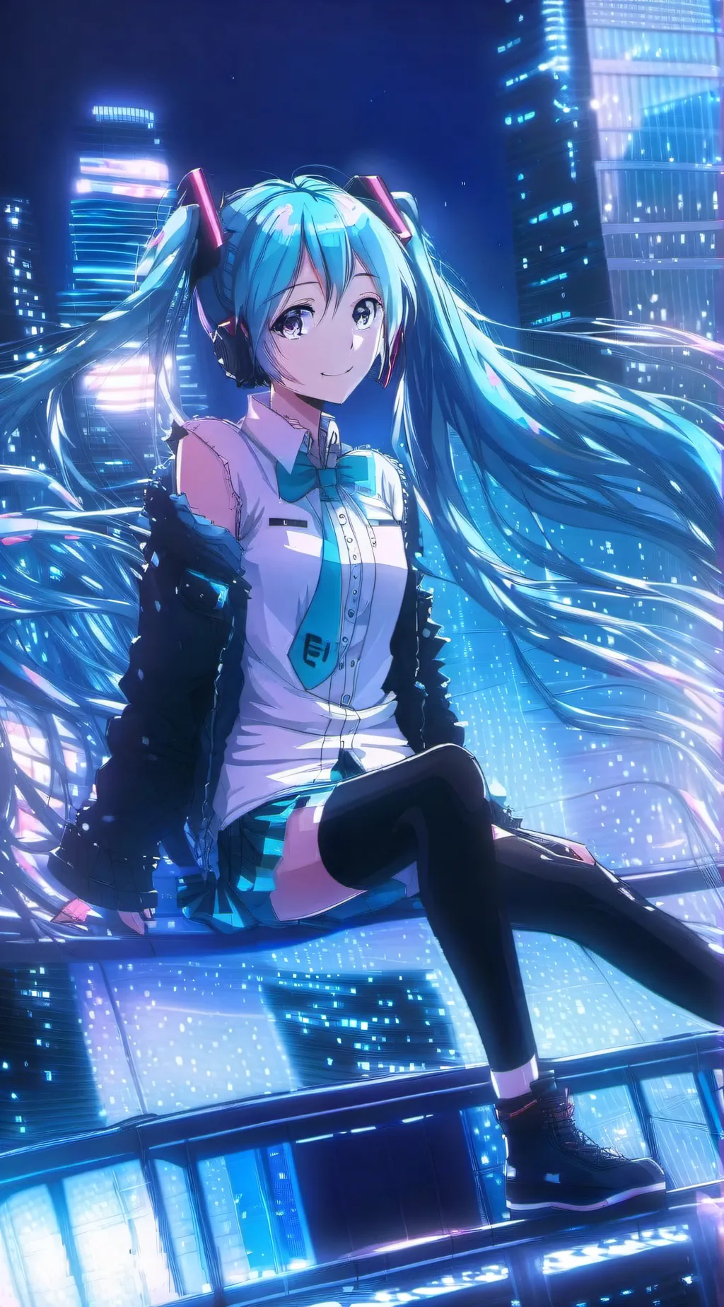 ai character: Hatsune Miku background