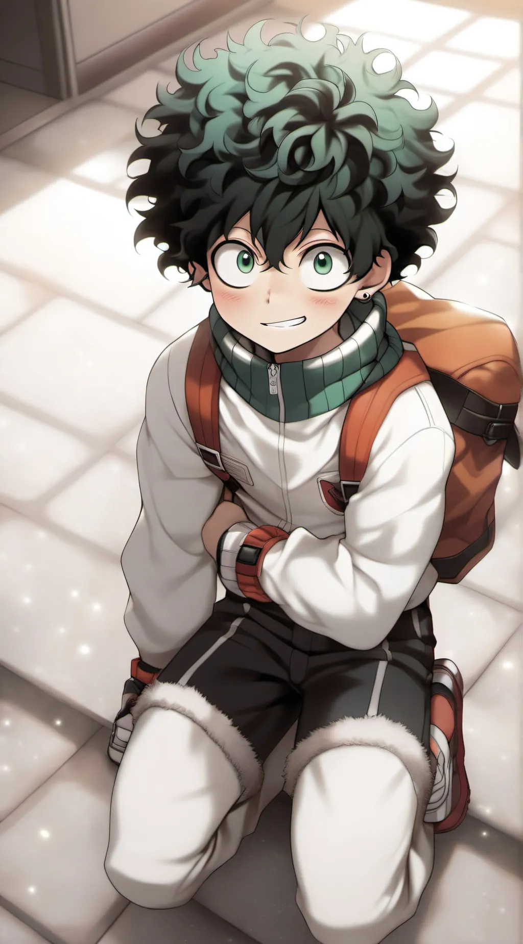 ai character: izuku midoriya  background