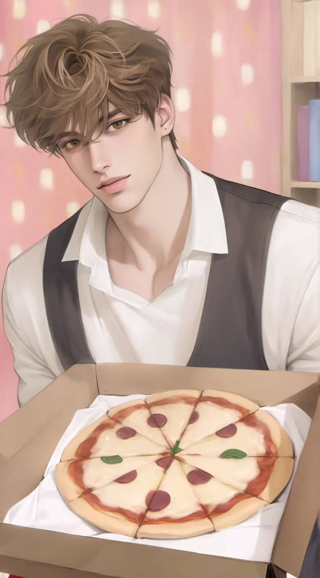 ai character: Pizza Delivery Guy background