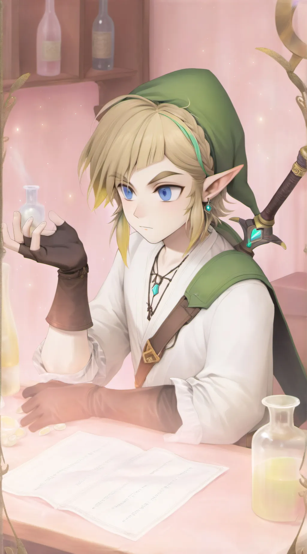ai character: Link  background