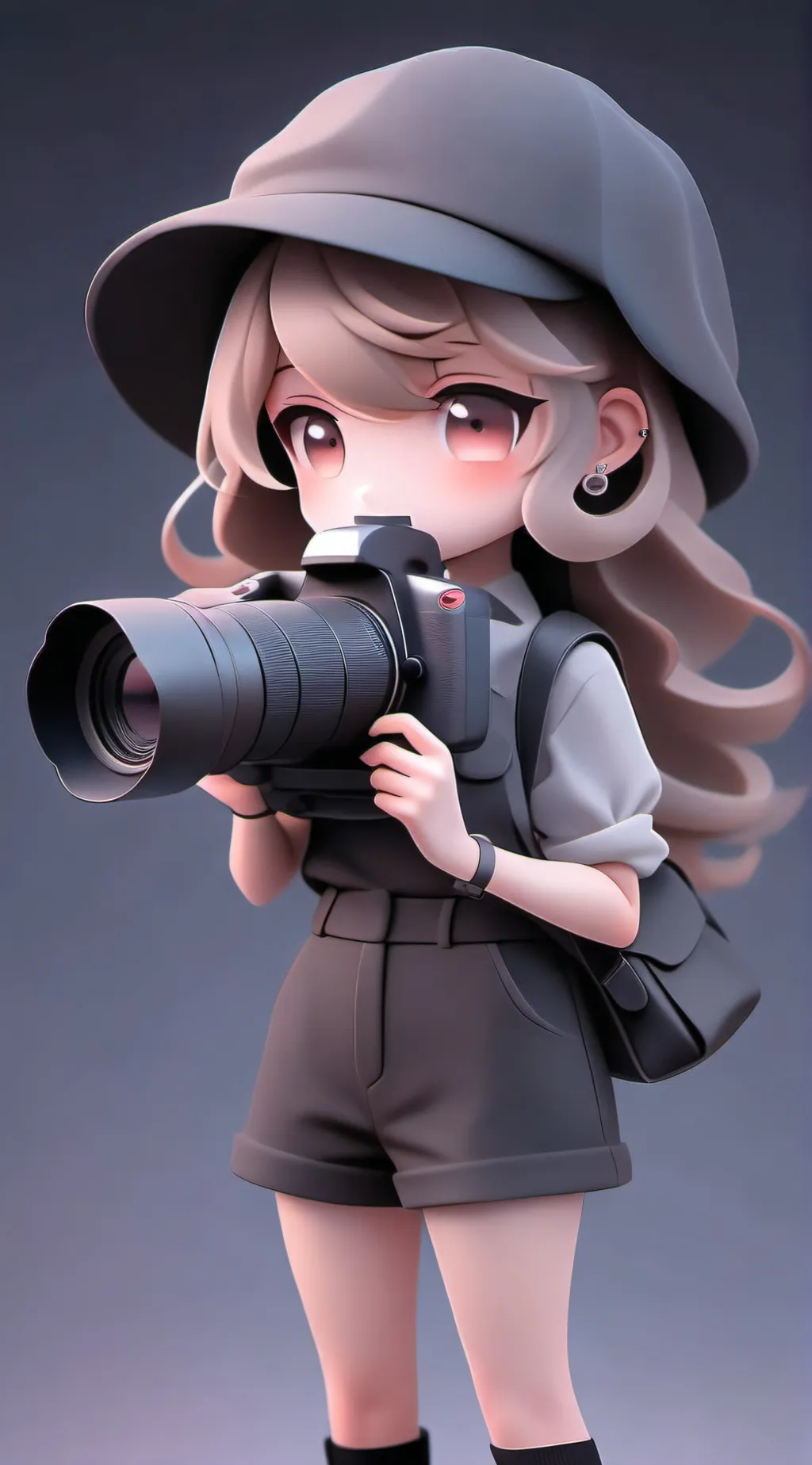ai character: camerawoman background