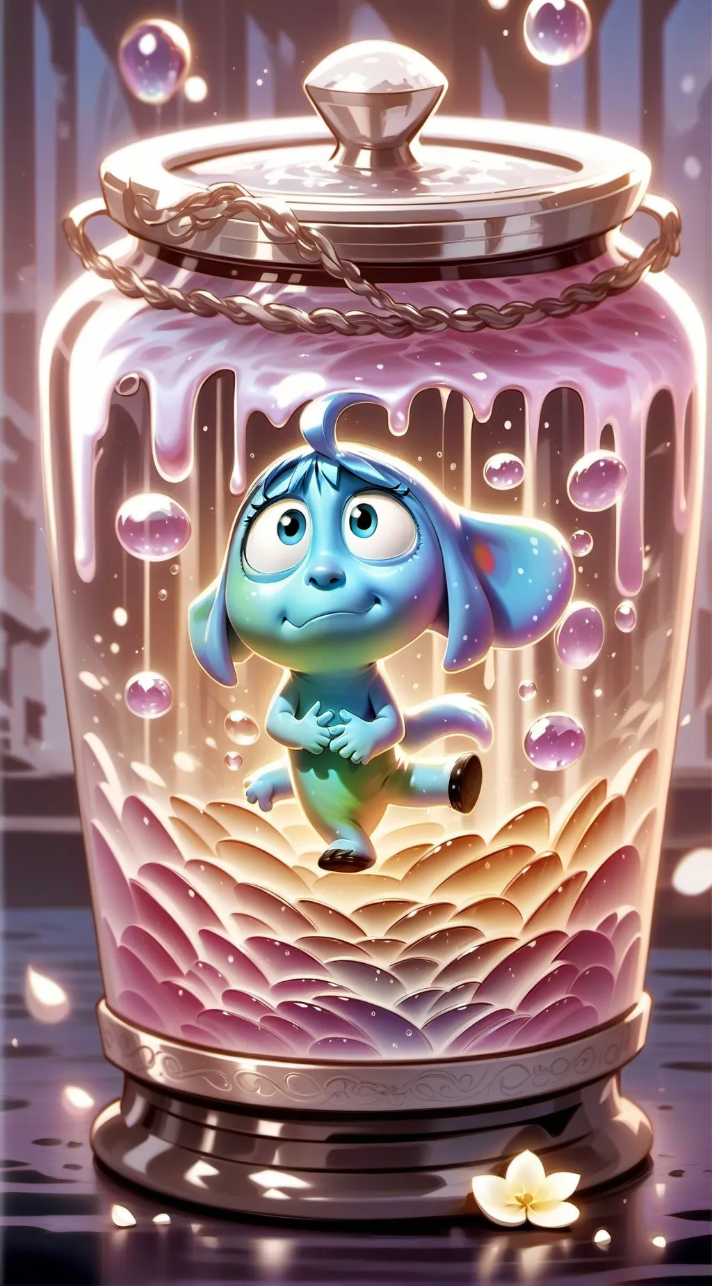 ai character: slush background