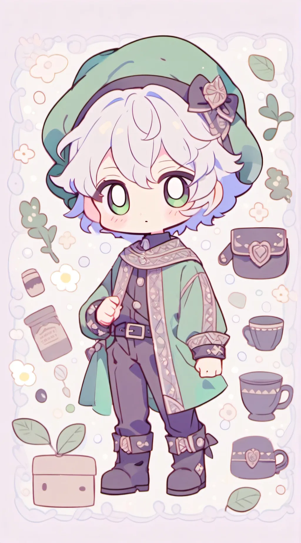 ai character: Felix moglow  background