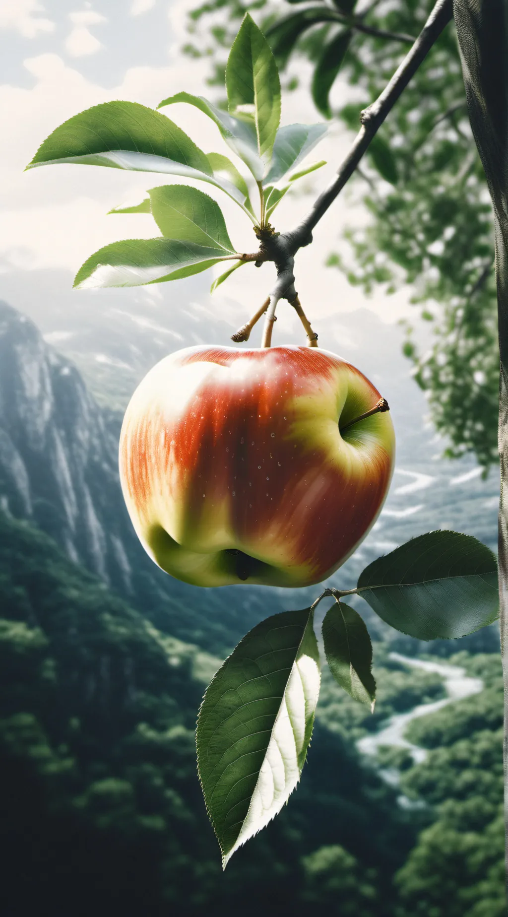 ai character: rizz apple  background