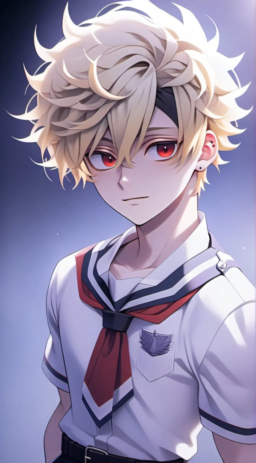ai character: bakugo  background