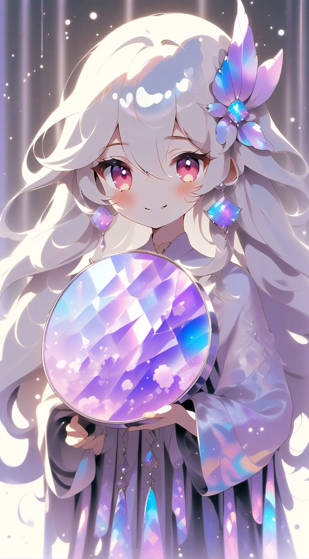 ai character: fpe withe bubbel  background