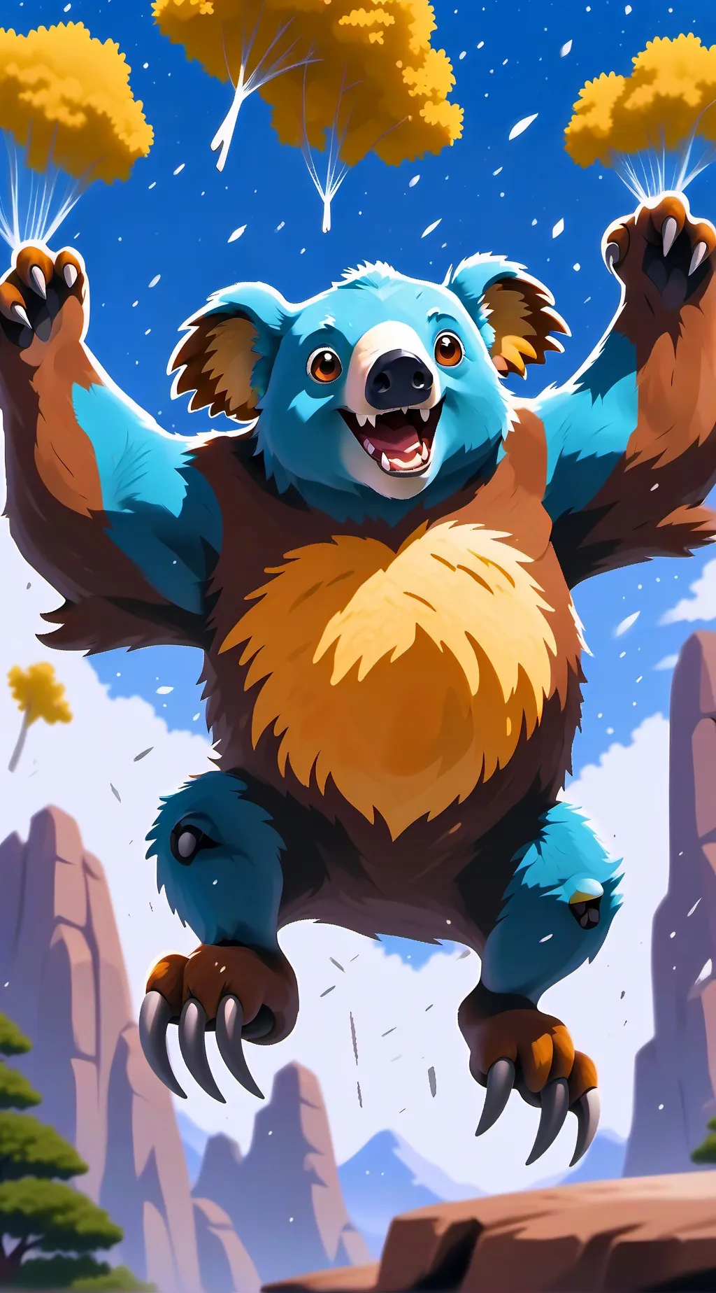 ai character: Mammoth Drop bear  background