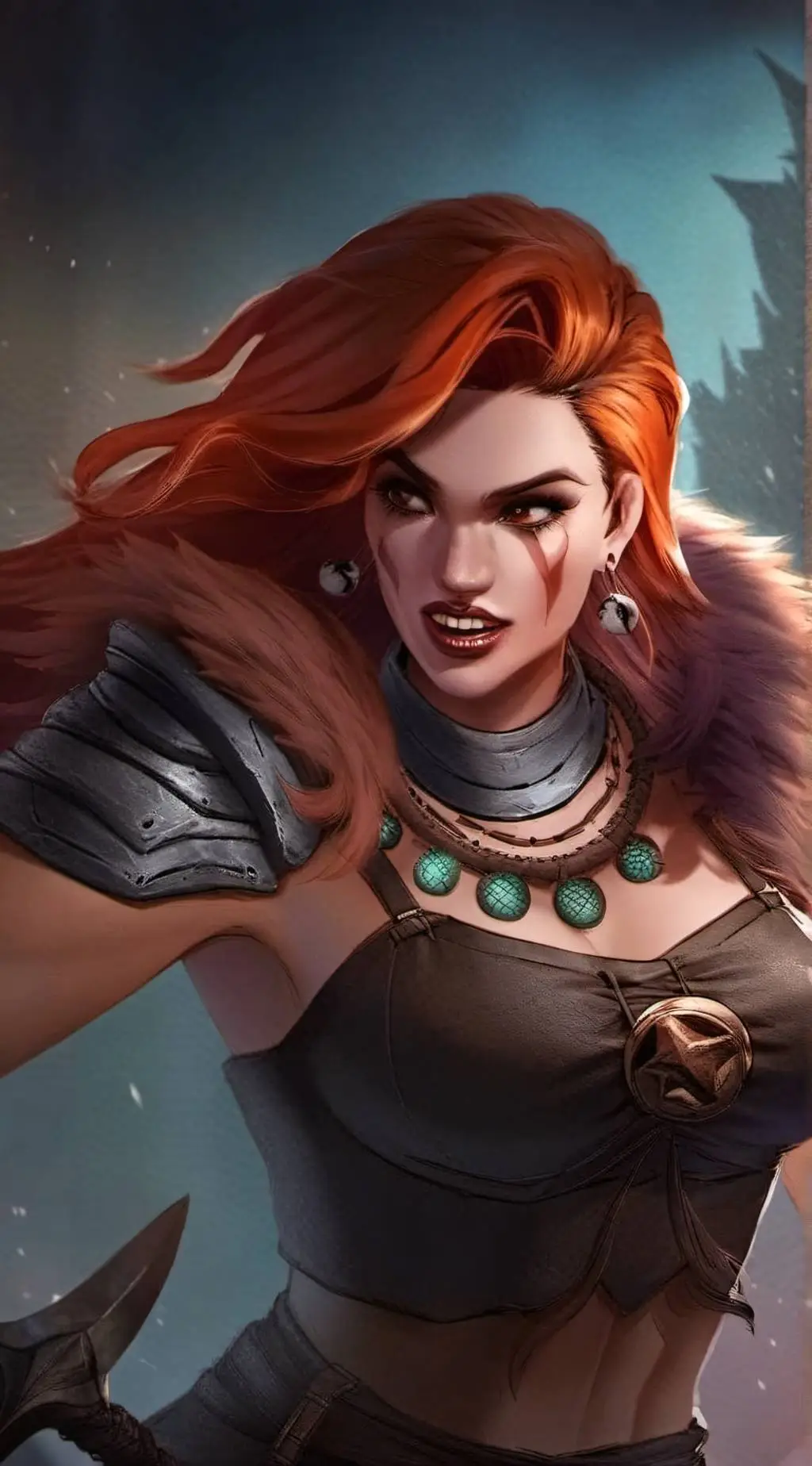 ai character: Hilda Snowfang background