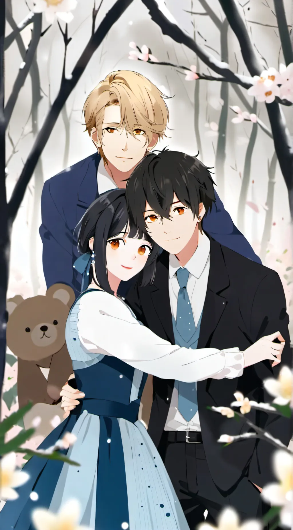 ai character: BROTHER X GF background